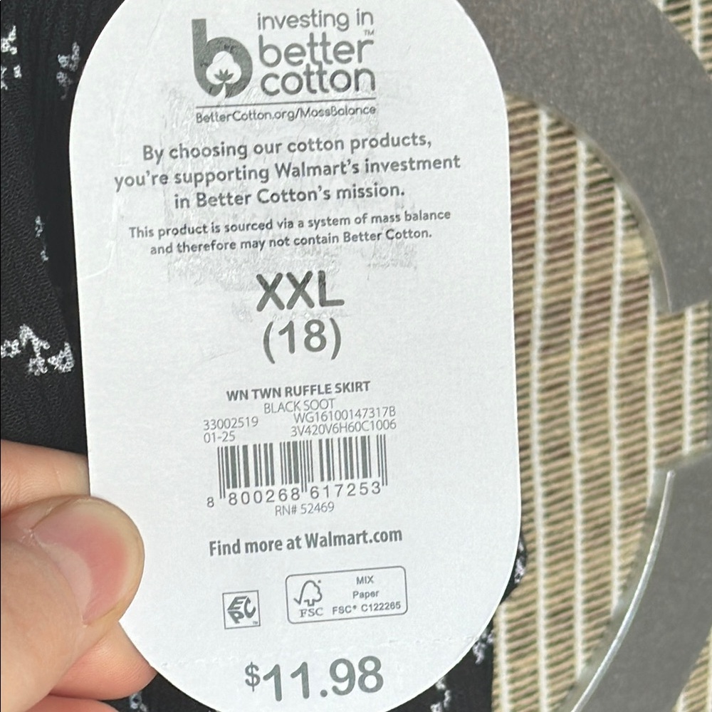 NWT Wonder Nation Black Floral kids Skirt - Picture 3 of 8
